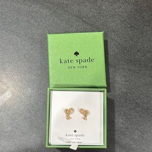 Kate Spade Gold Heart Stud Earrings
